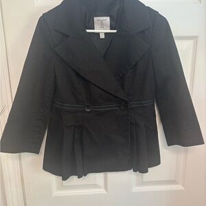 Tristan Black Textured Blazer. Medium